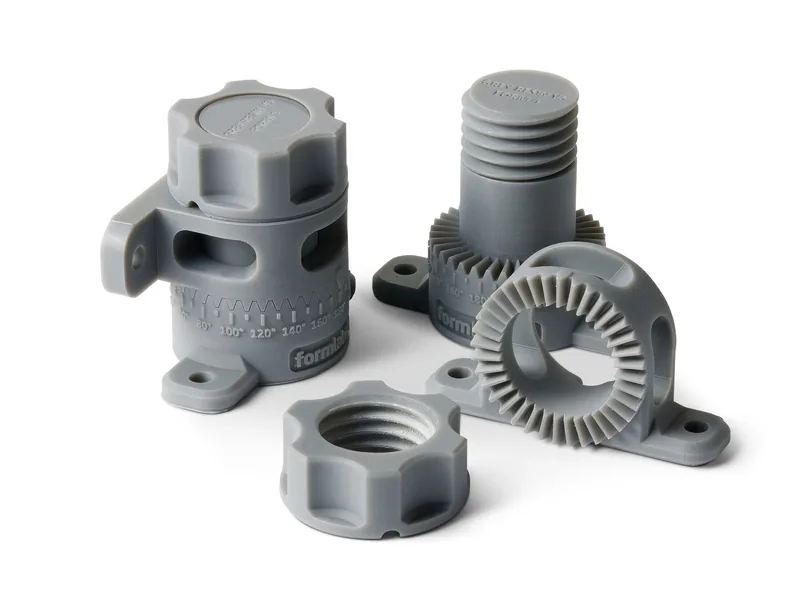 Formlabs Gray V5レジン 造形サンプル - 精密ギア・ネジ部品